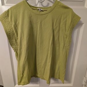 Entro Light Green Short Sleeve Top